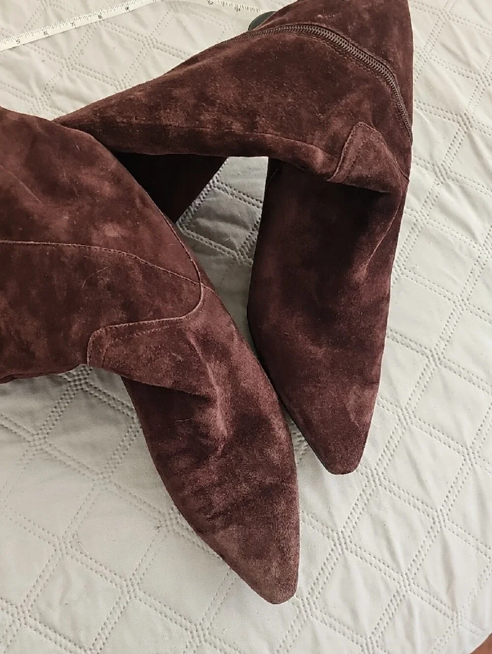 Naturalizer Extra Wide Calf Brown Suede Boots